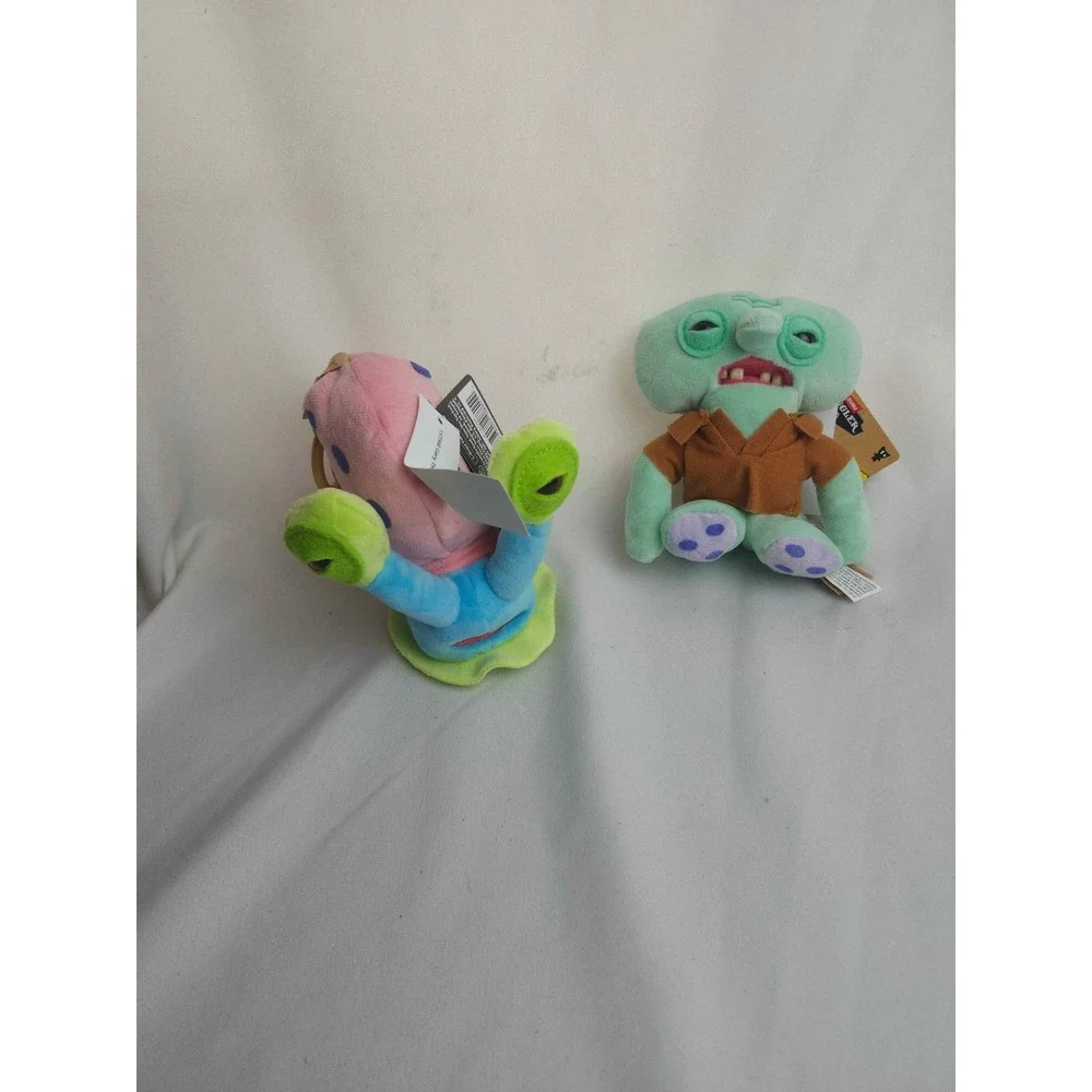 Zuru Fuggler SpongeBob SquarePants Gary and Squidward Plush Keyring Set NWT
